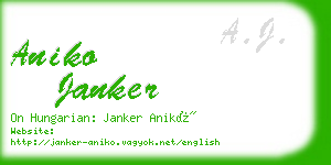 aniko janker business card